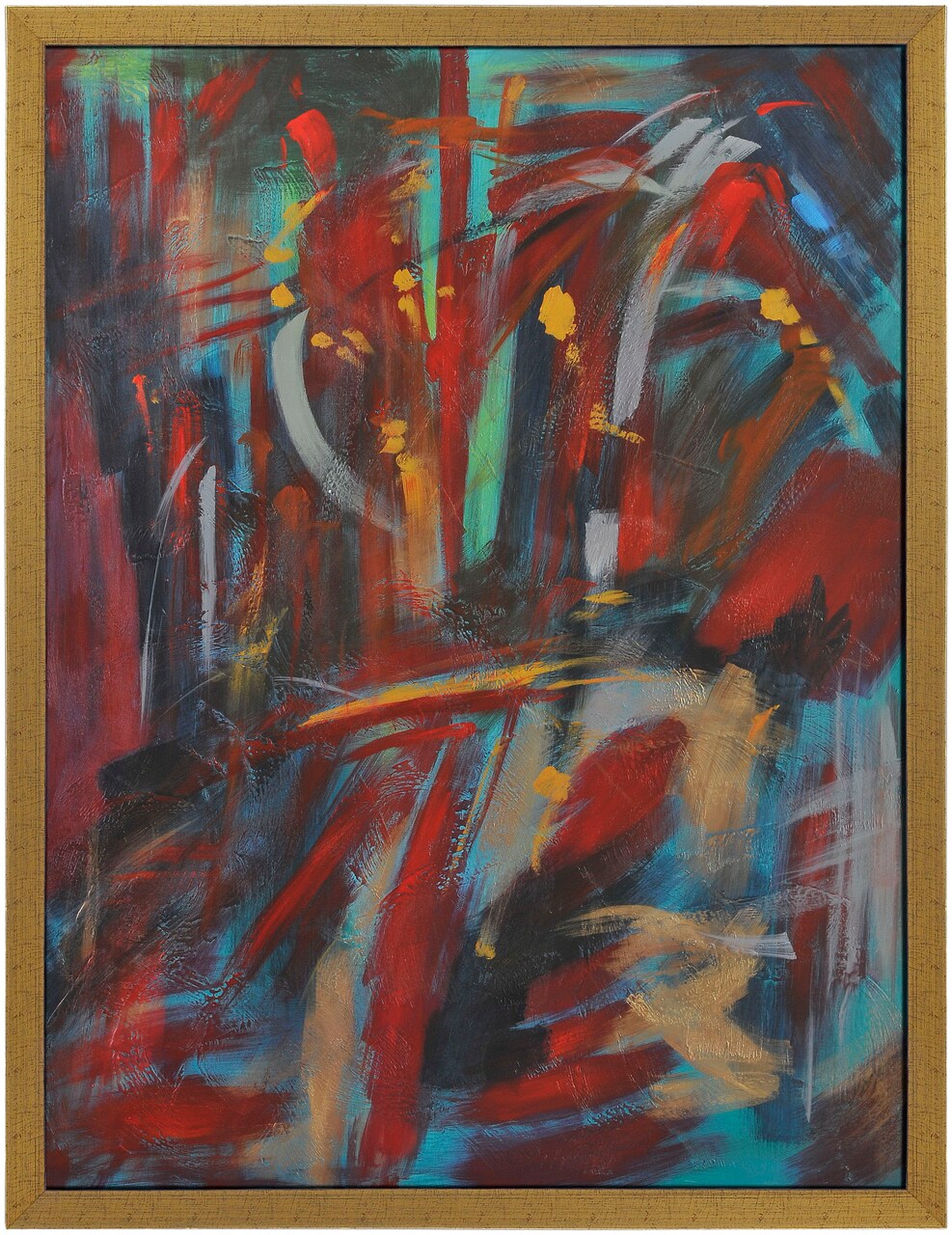 Tiwari Home Vibrant Color Rectangular Wall Art Decor 48" x 36"